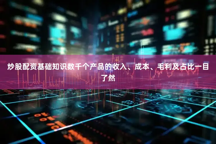 炒股配资基础知识数千个产品的收入、成本、毛利及占比一目了然